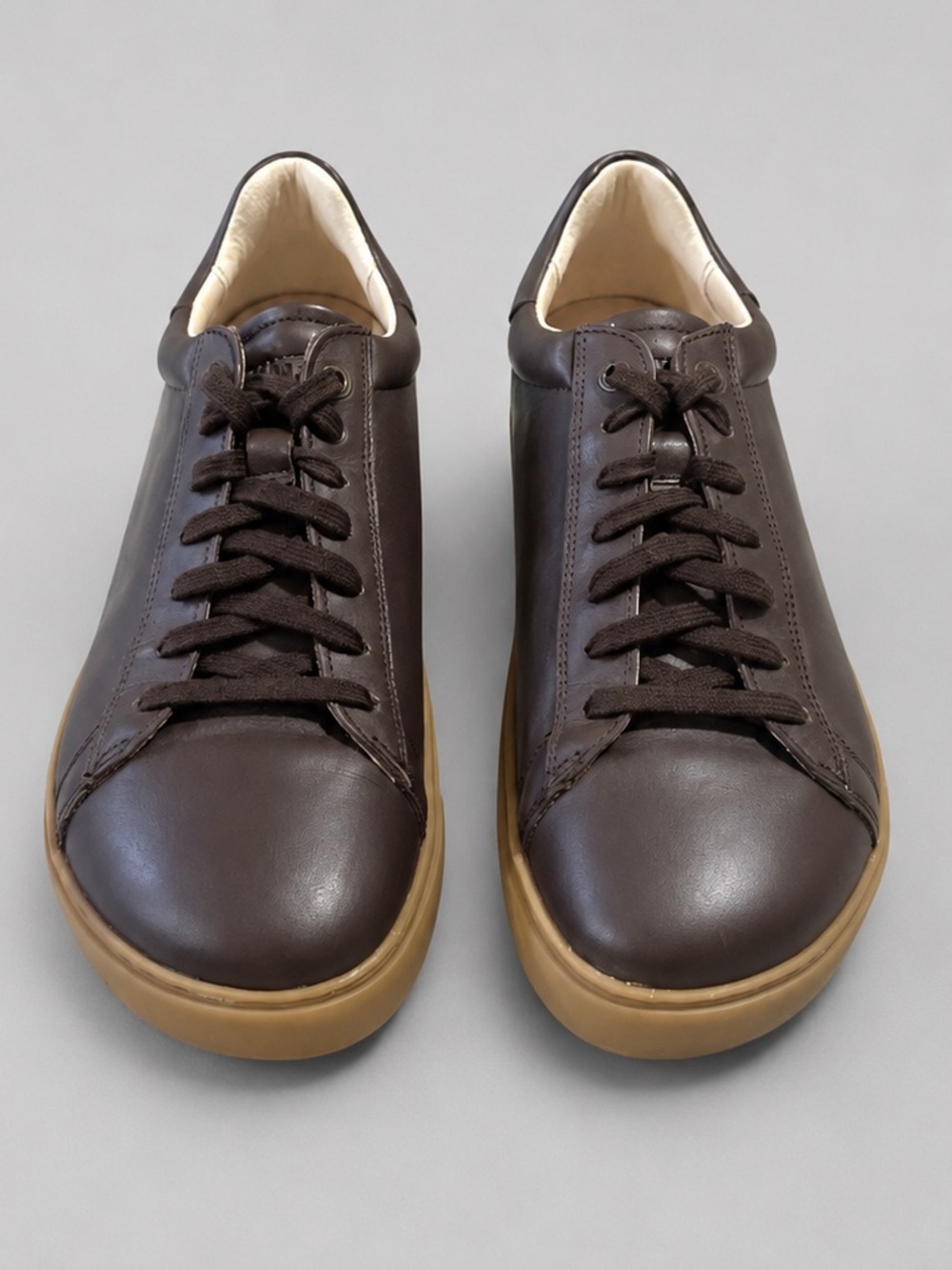 Birkenstock Bend Low Dark Brown Leather Sneakers EU 41 Mens 8 Women’s 10